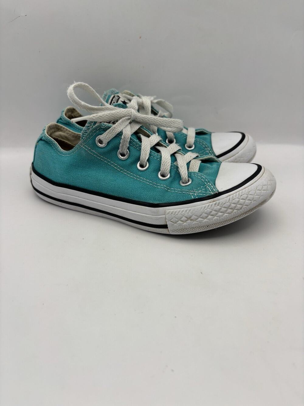 Converse Turquoise Blue Low Top Sneakers Kids Size 13